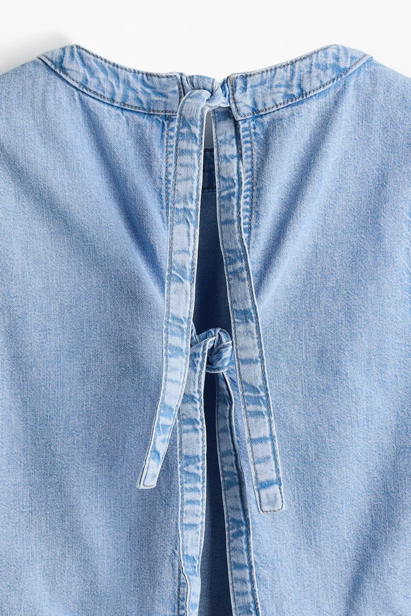 H&M Open-back denim top